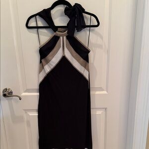 Etcetera Chic Halter Mini Dress